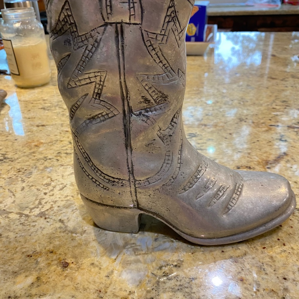 COPY - Pewter cowboy boot